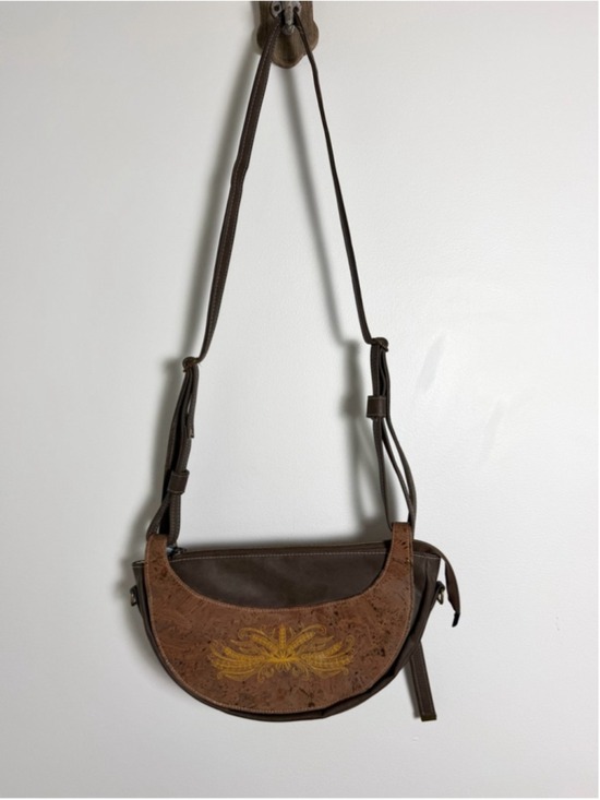 Fox & Fawn Handbags - Fox & Fawn Cork Embroidered Boho Crossbody Bag